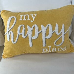 Beautiful Yellow Accent Pillow
